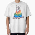 Comfy Womfy Furry Pride Rabbit LGBTQ Rainbow by BlueBullBazaar