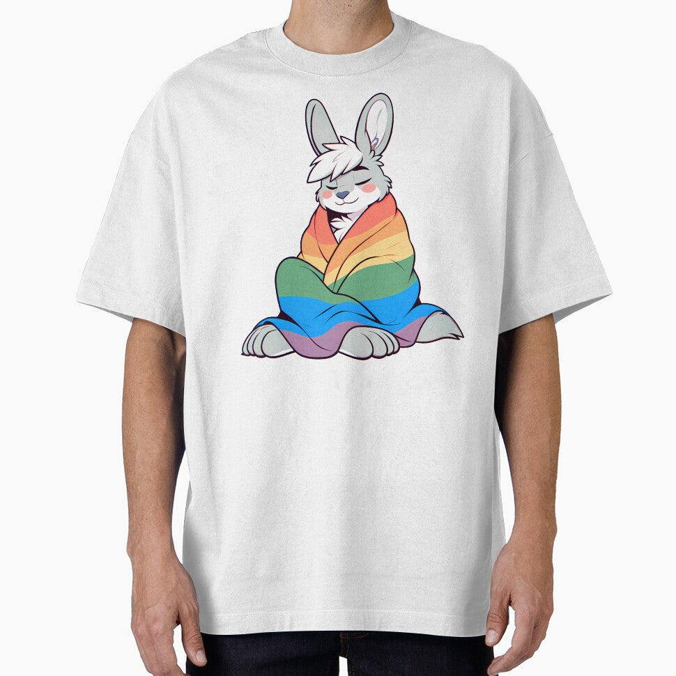 Comfy Womfy Furry Pride Rabbit LGBTQ Rainbow by BlueBullBazaar