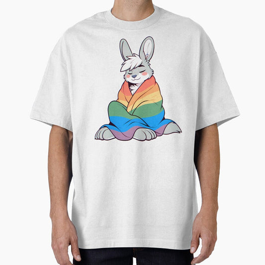 Comfy Womfy Furry Pride Rabbit LGBTQ Rainbow by BlueBullBazaar