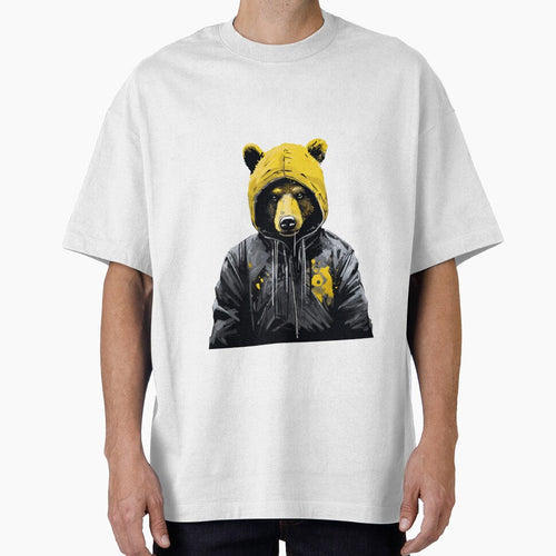 A STREET ART BEAR WITH HOOD by infinitearte