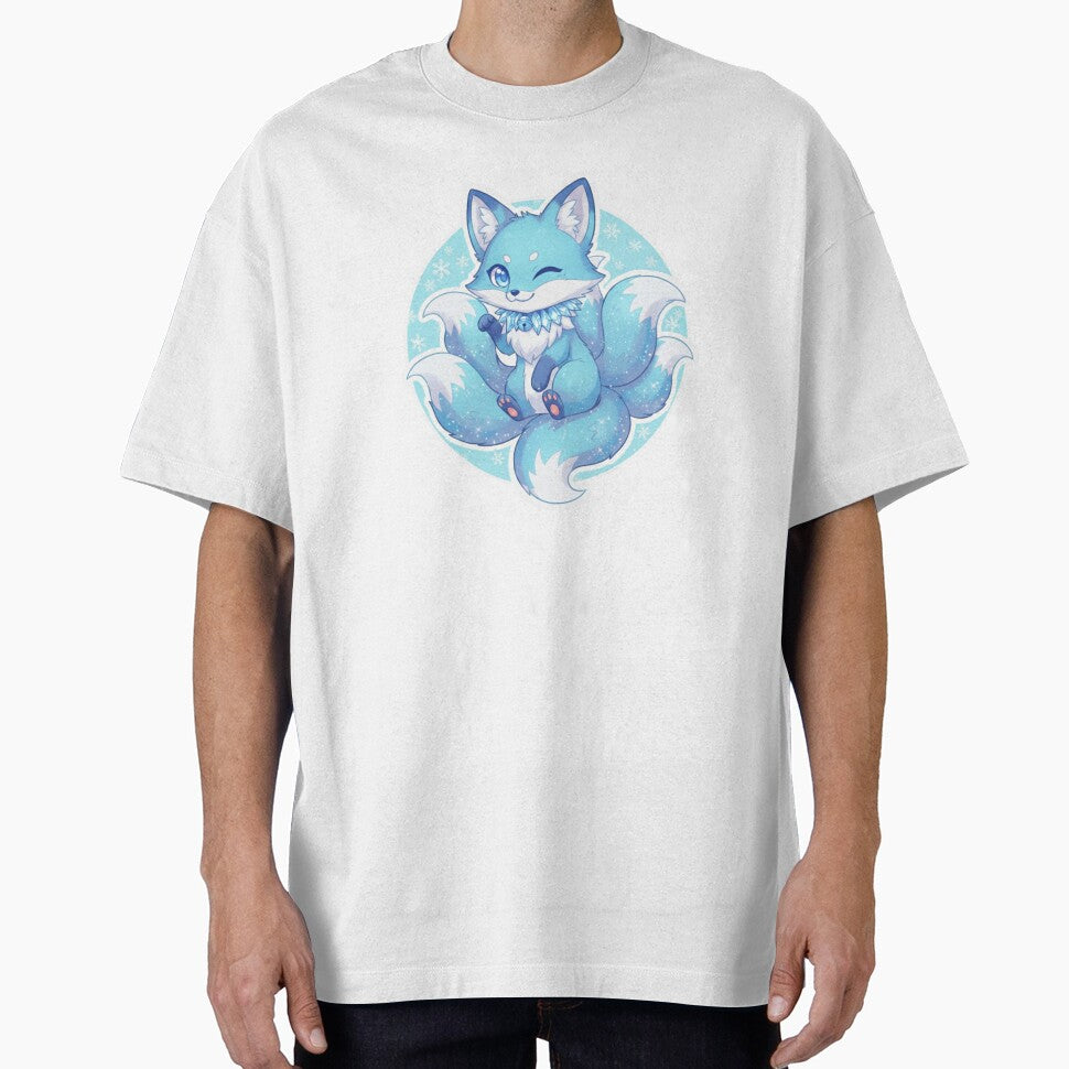 Kawaii Nine Tailed Fox – Cute Anime Kitsune Sticker by Studioyasmin
