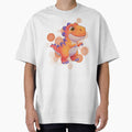 Orange Dinosaur with Purple Details - Cute Illustration by iamKRUK