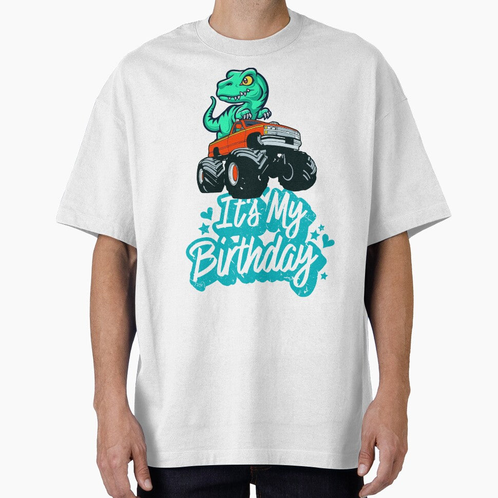 Truck T-Rex Party Dinosaur Birthday Dinosaur Squad It's My Birthday Kids Youth Boys Girls Cute Dinosaur Kawaii Men Women by shoptshirtswag