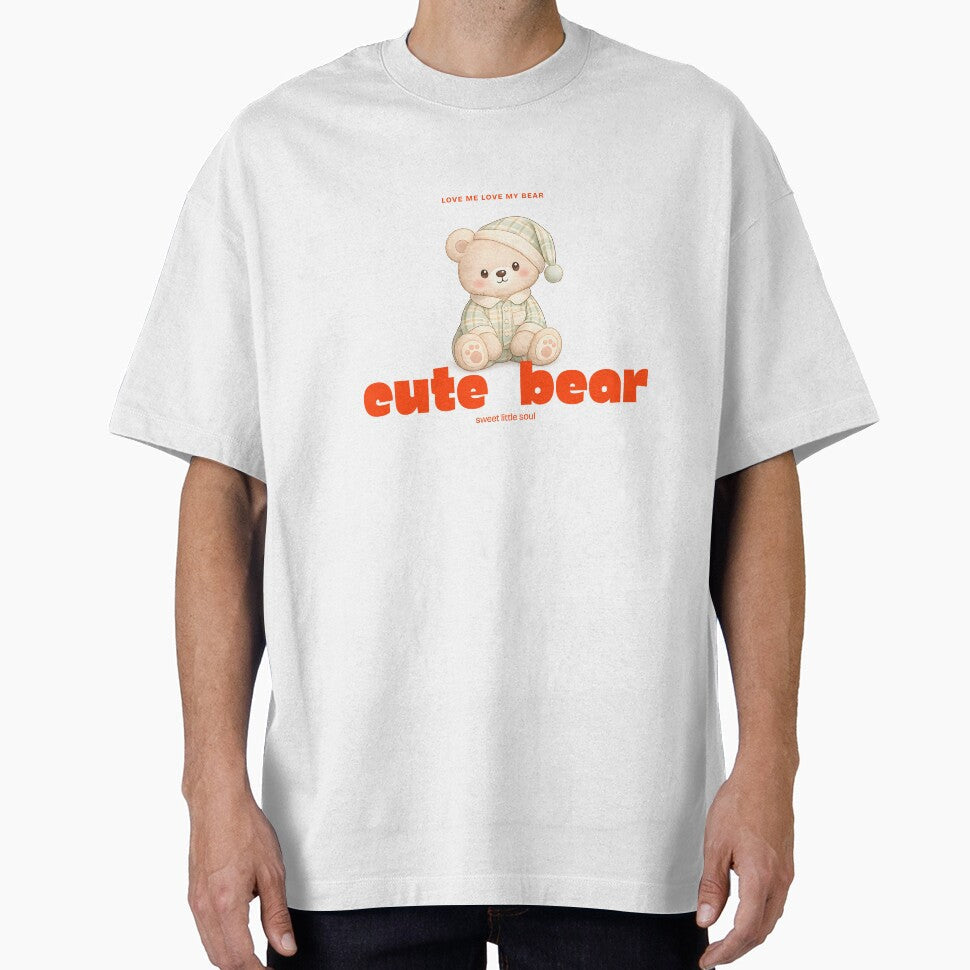 Cute Bear Typography  Love Me Love My Bear by ClamberryStudio