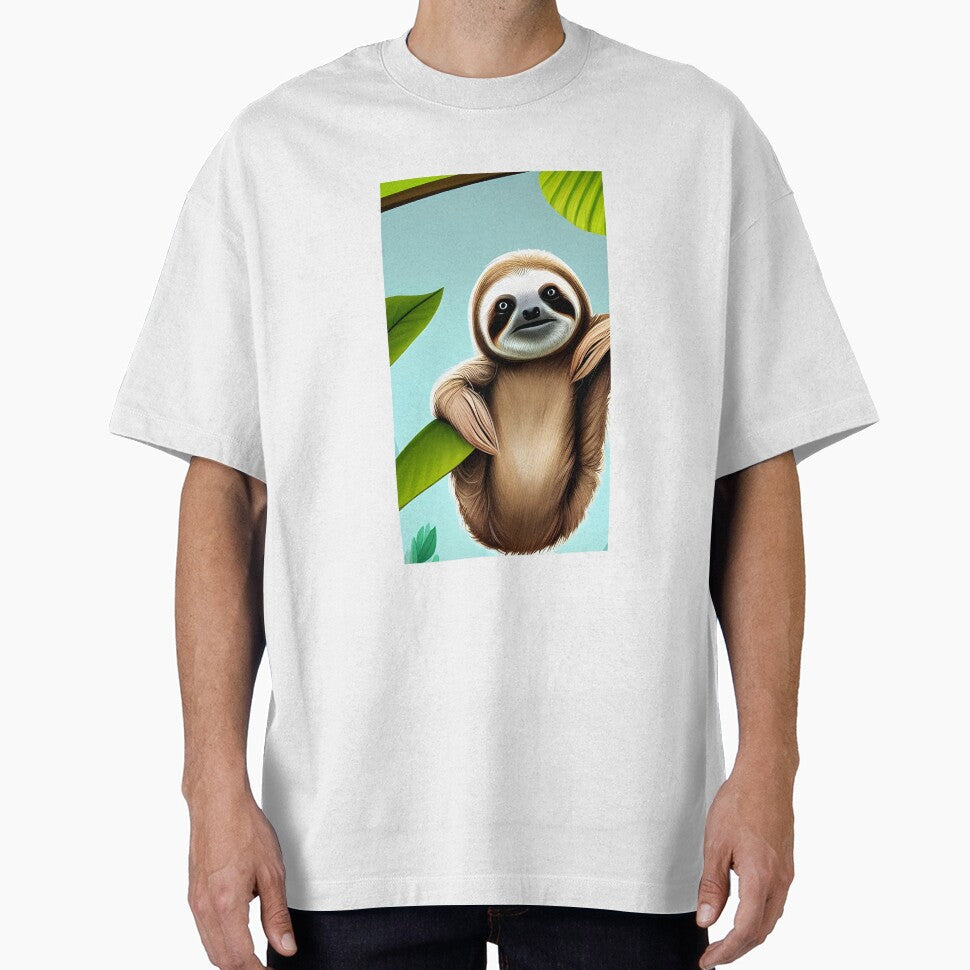 Cute Sloth Hanging by the-surrealist