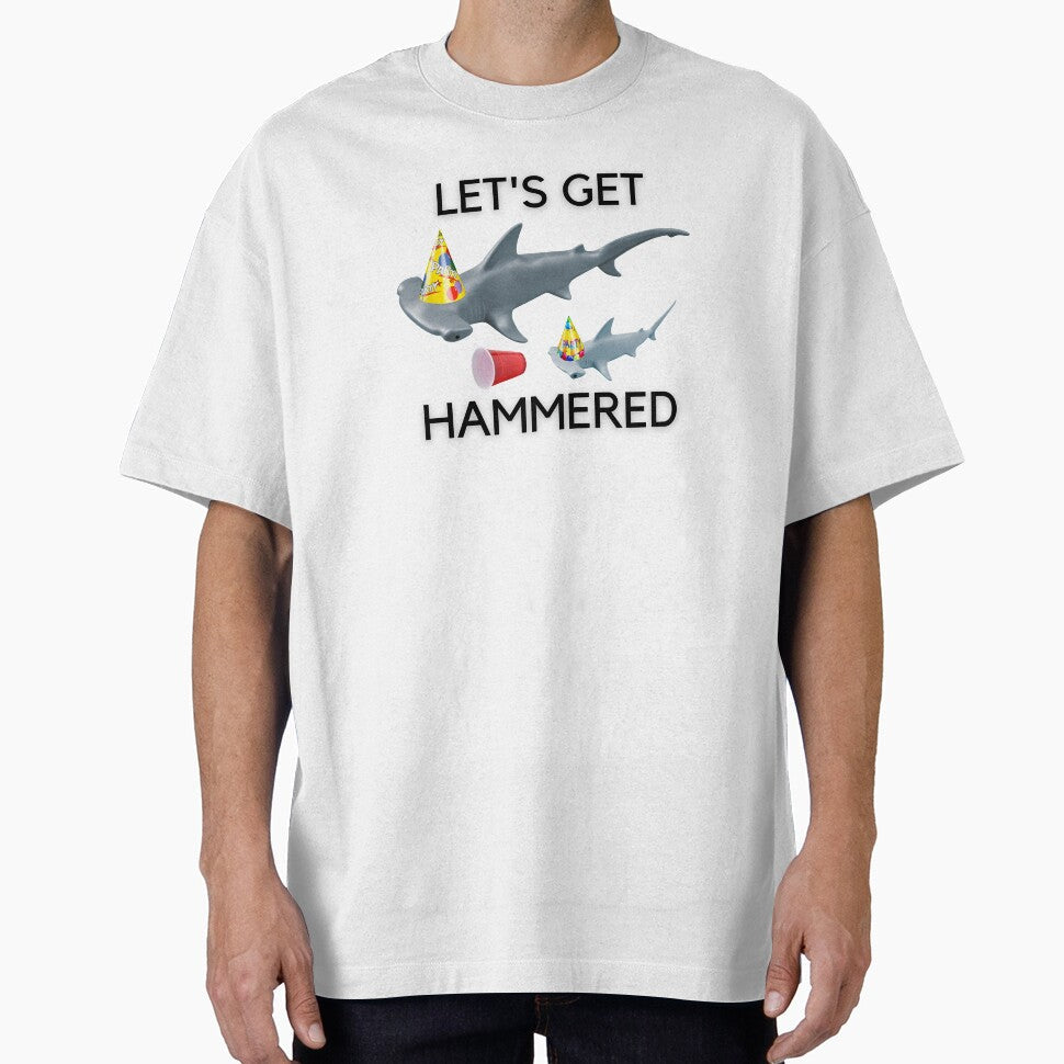 Let's Get Hammered - Shark Pun by PunnyProducts