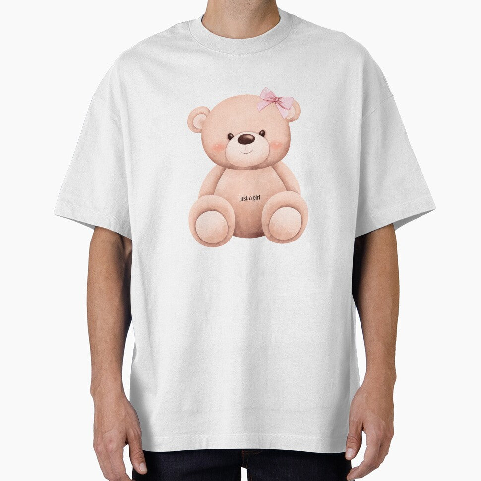 Kawaii Bear with Bow Just a Girl by amyshira7