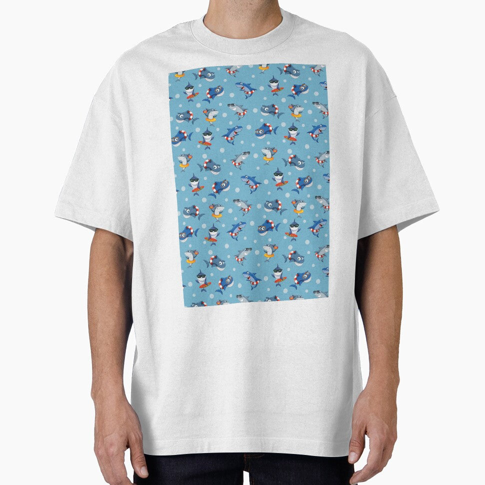 Funny Sharks in the Blue Ocean by Pavnud