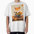 Woodland Fox Fall T-Shirt | Cute Pumpkin Soup Fox by ArmaanArts