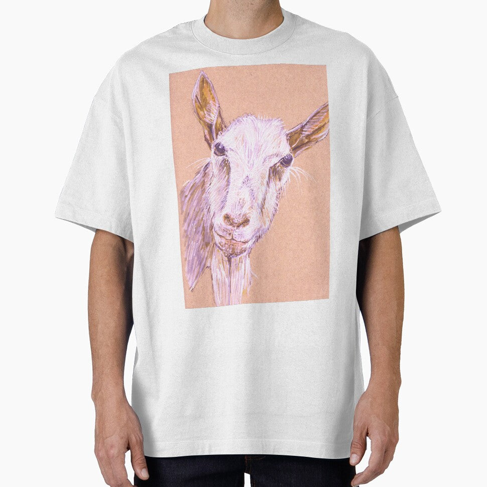 Realistic Original Drawing of Domestic Goat—Capra aegagrus hircus by Sheila Singhal
