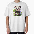 Cute Panda Eating Bamboo Kawaii 3D Sticker by MiniPrintMagic