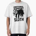 Funny Sloth design Emotional Support Sloth design, Cute Sloth Lover Gift Idea, Lazy Animal Humor Graphic Tee by AsturShop