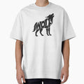 Wolf Silhouette Typography Design – Bold Minimalist Art by Vextura
