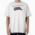 People Are Exhausting Sloth - Sleeping Sloth Cartoon - White Background by EcoElsa