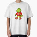 Chhota Dino Walking Safely and Happily – Cute Kids Cartoon Dinosaur T-Shirt Design by MeeraArts&Crafts
