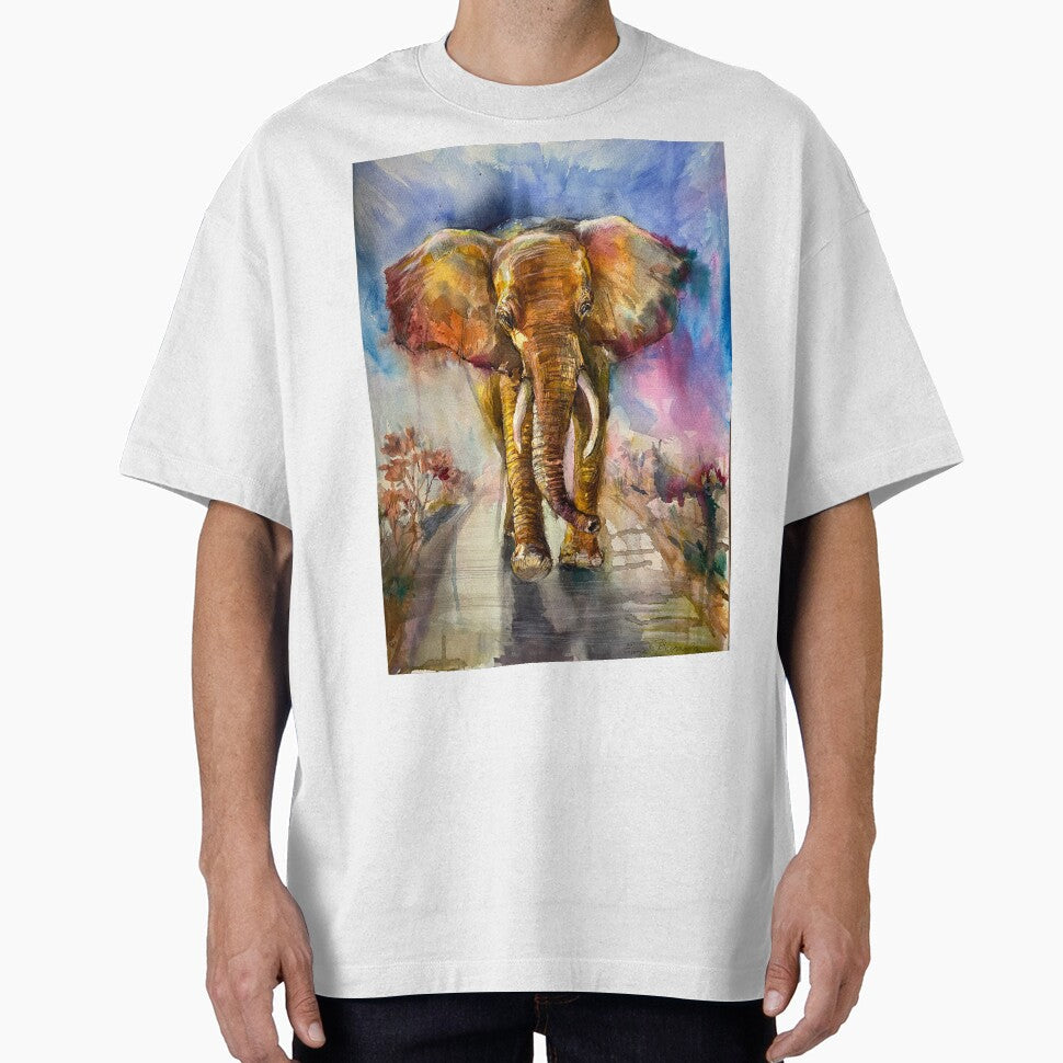 A big bright elephant for good luck. by Elena Reutova