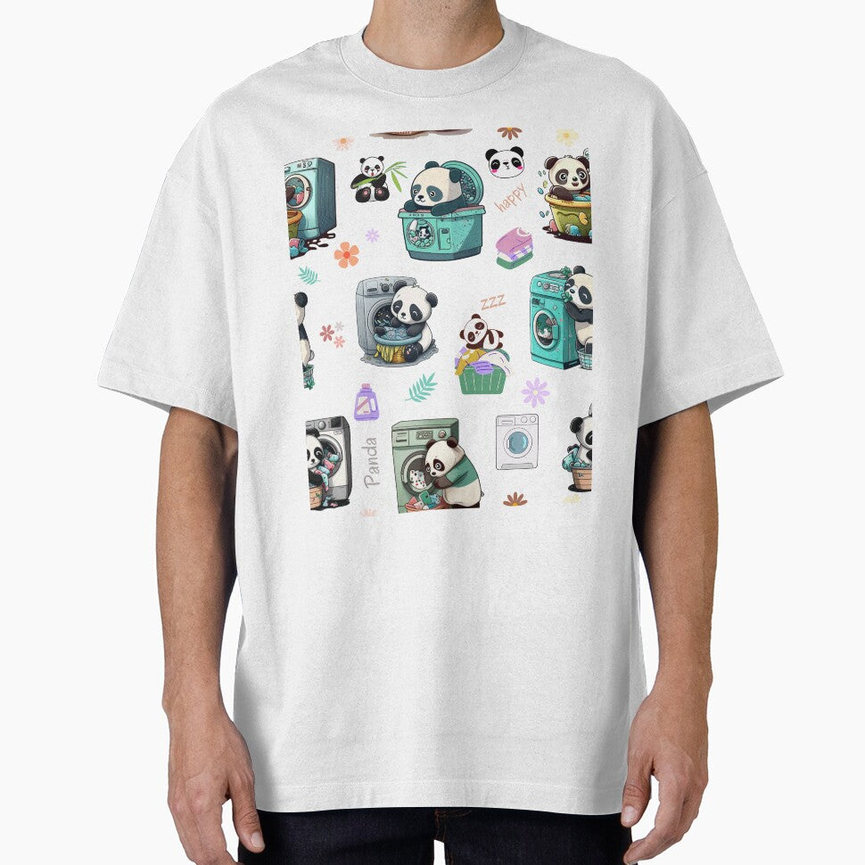Cute Panda Colorful Pattern by lelixart
