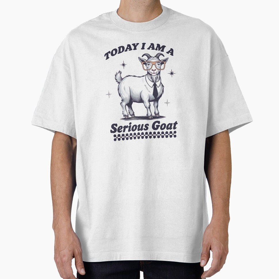 Serious Goat – Funny Stylish Goat with Glasses and Tie by Snifferius