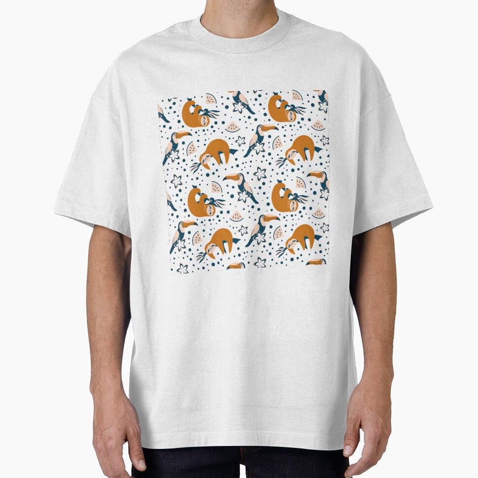 Sloth Toucan And Watermelon by HauckClothing