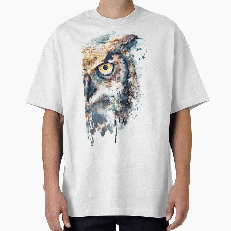 Half‑Face Owl Gaze by caracatita75