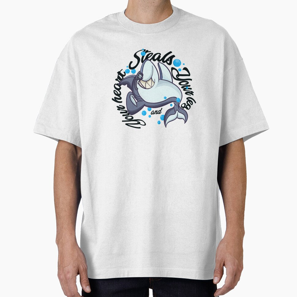 Shark week, steals your legs and your heart funny zombie shark by lucky-fern