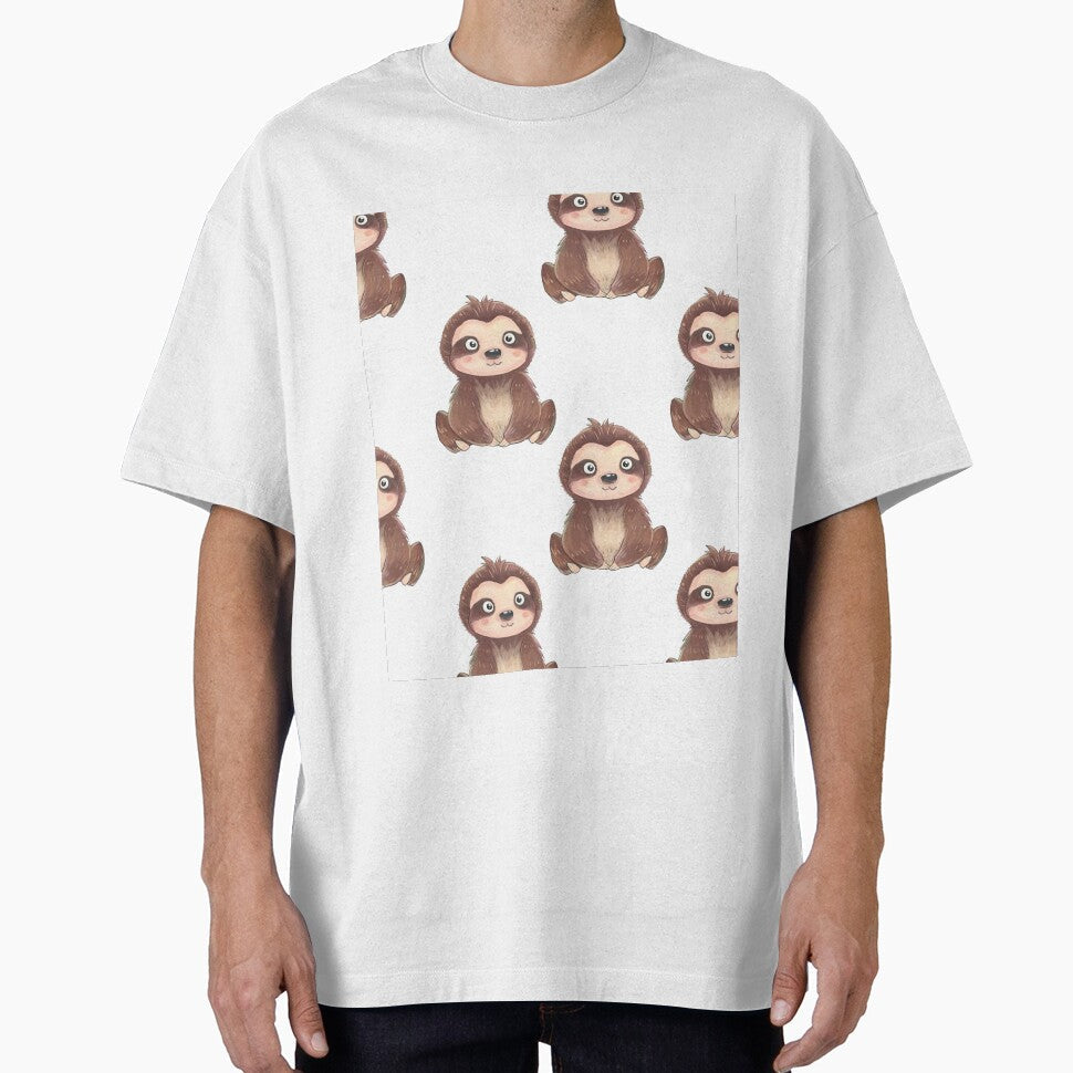 Cute Sloth Drawing Pattern by Mnightsa