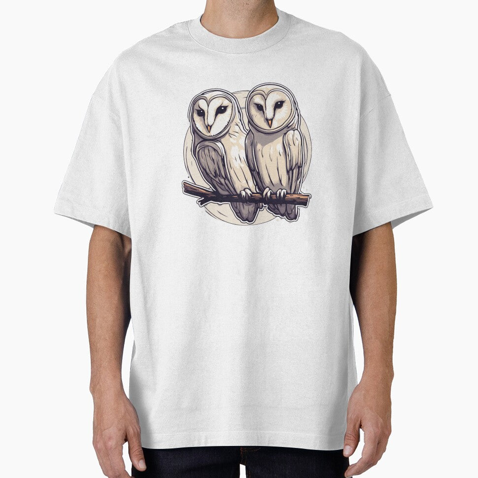 Barn Owl Pair by FamiliarPufferfish