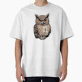 Cartoon Great Horned Owl by FamiliarPufferfish