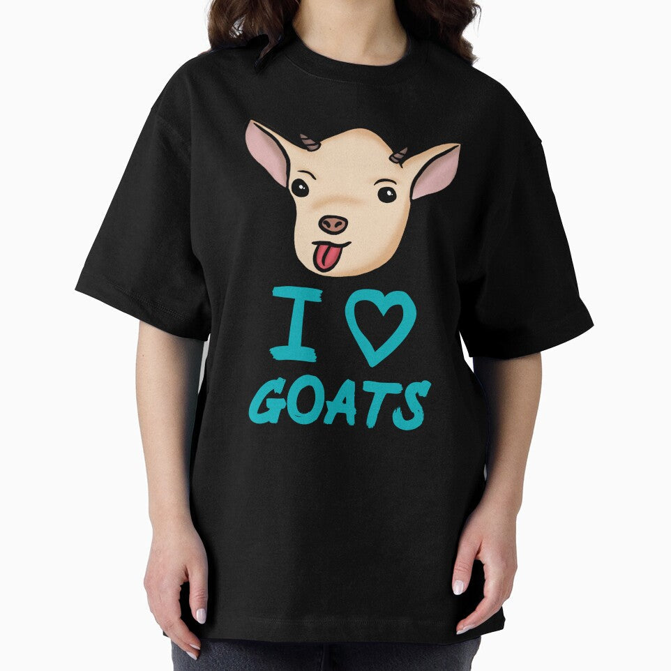Funny Goat I Love Goats for Goat Lovers, Blue by Mochi-Merch