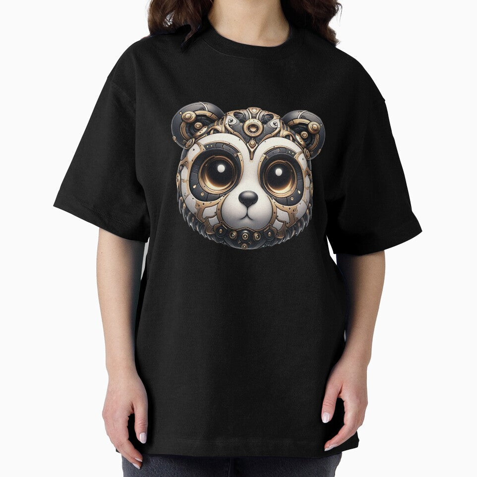 Mechanical Panda Steampunk Futuristic Kawaii by FlavaVerda