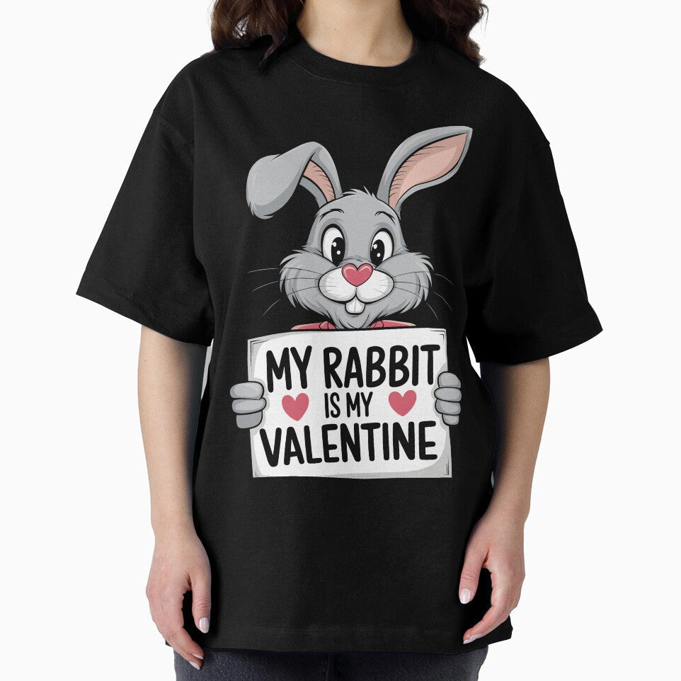 Rabbit Is My Valentine Love Hearts Rabbit Valentines Day by Oneixia