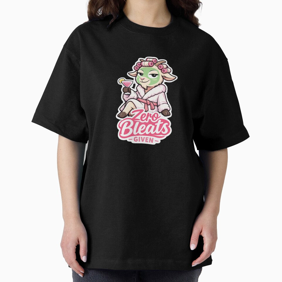 Zero Bleats Given Funny Goat Spa Shirt | Sarcastic Goat Self Care Humor by Gentlestate