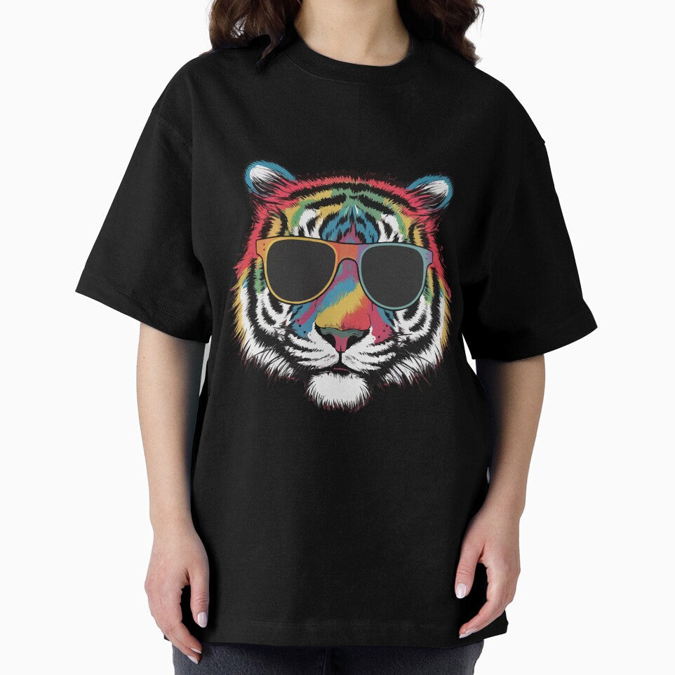 Colorful Tiger Face Tiger Head Wild Cat Men Women Tiger Lover - by PurpleLoveStore