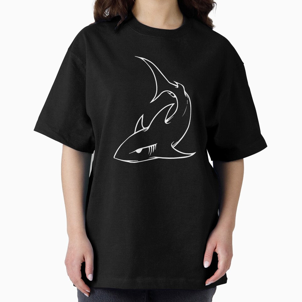 Swimming Shark Great White Shark Art Shark Lover Shark Attack Print by TeesByDesign