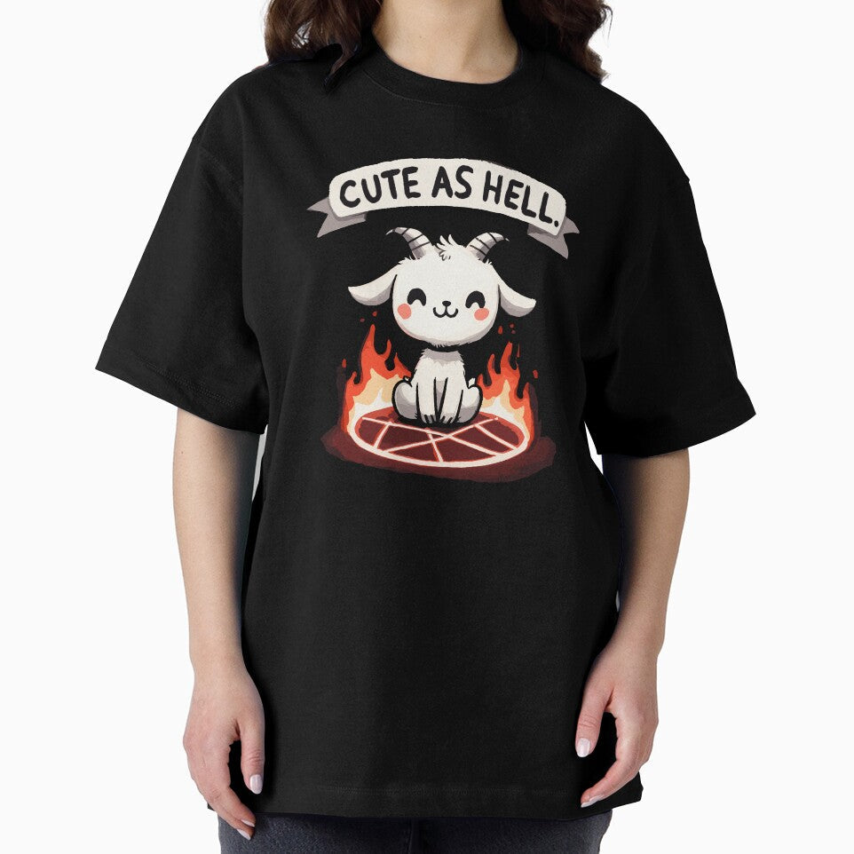 Cute as Hell Goat by DoodleDashShop