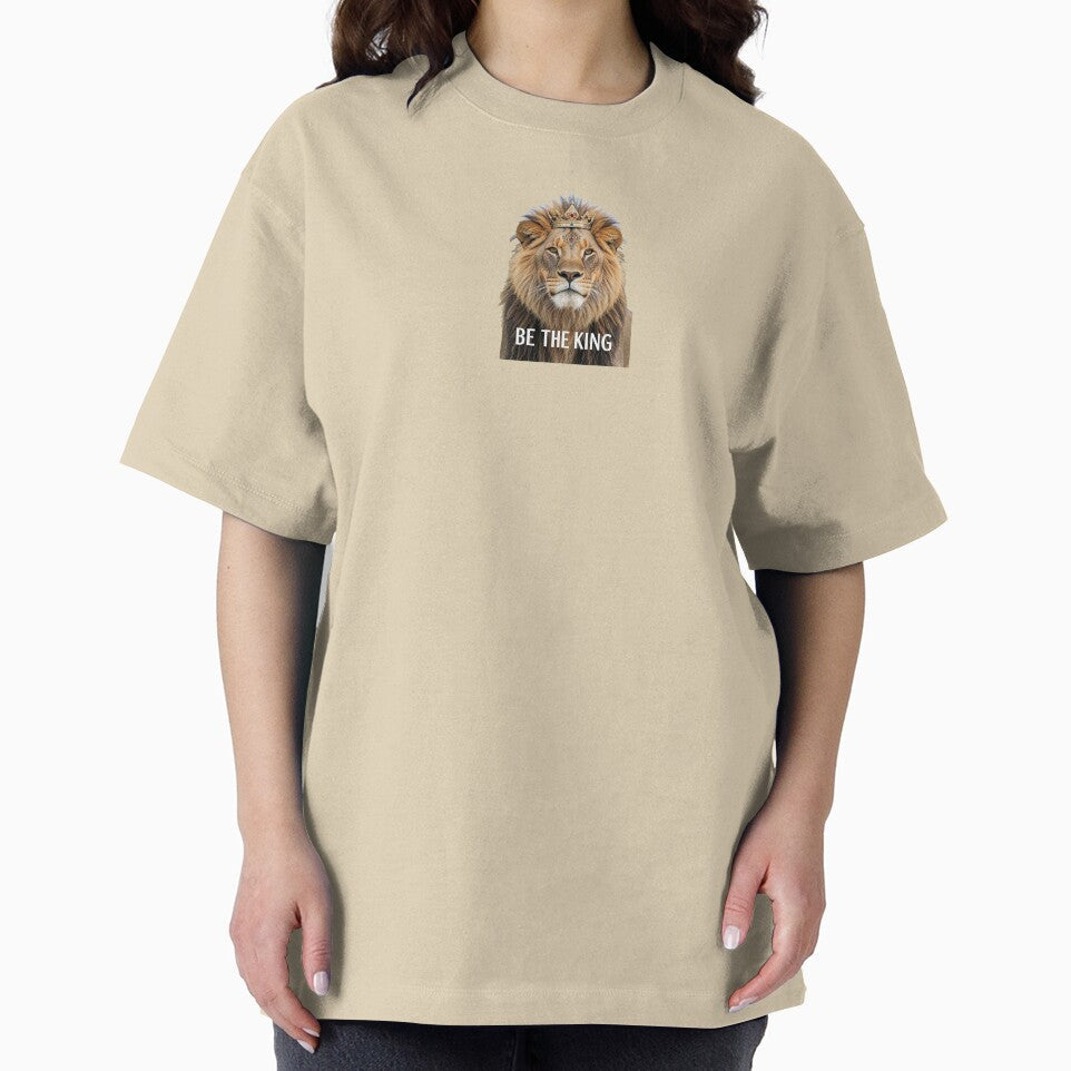 Lion King Motivational Design – Be The King Crown Lion Art by MihajloMiX99