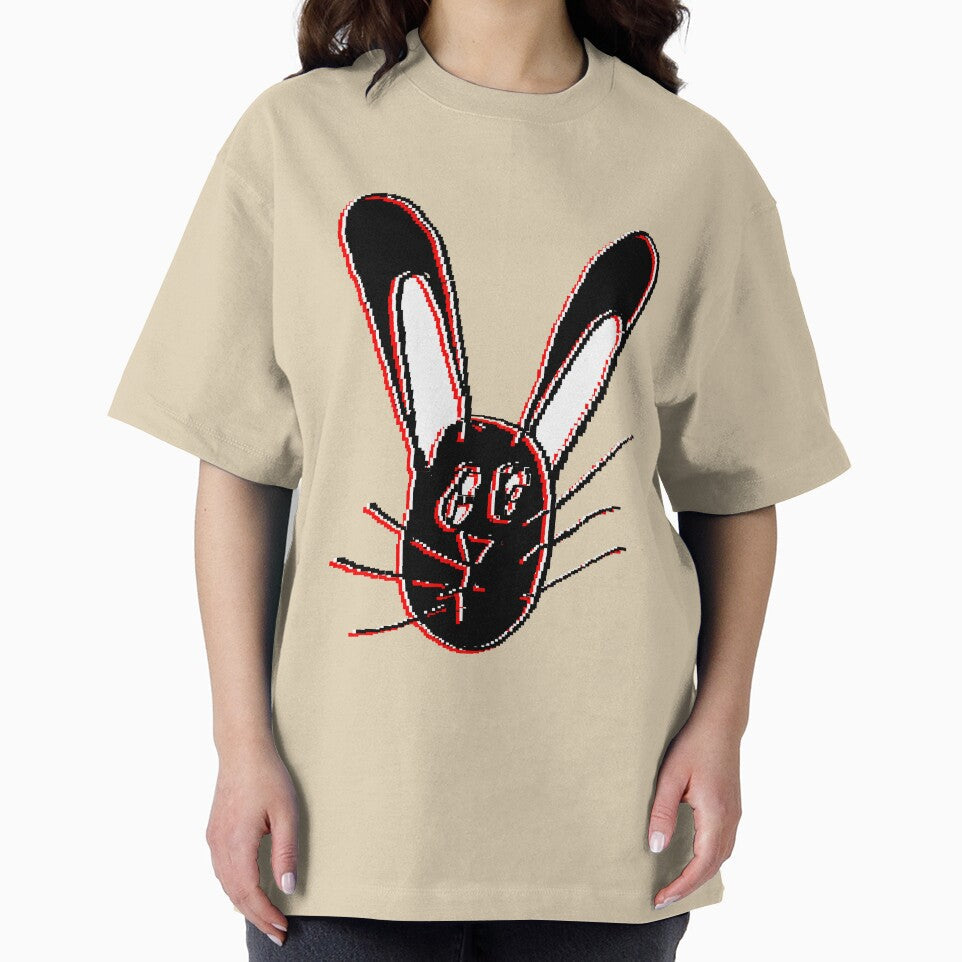 rabbit Head Hand painted childrens drawing pencil by 4rpixs