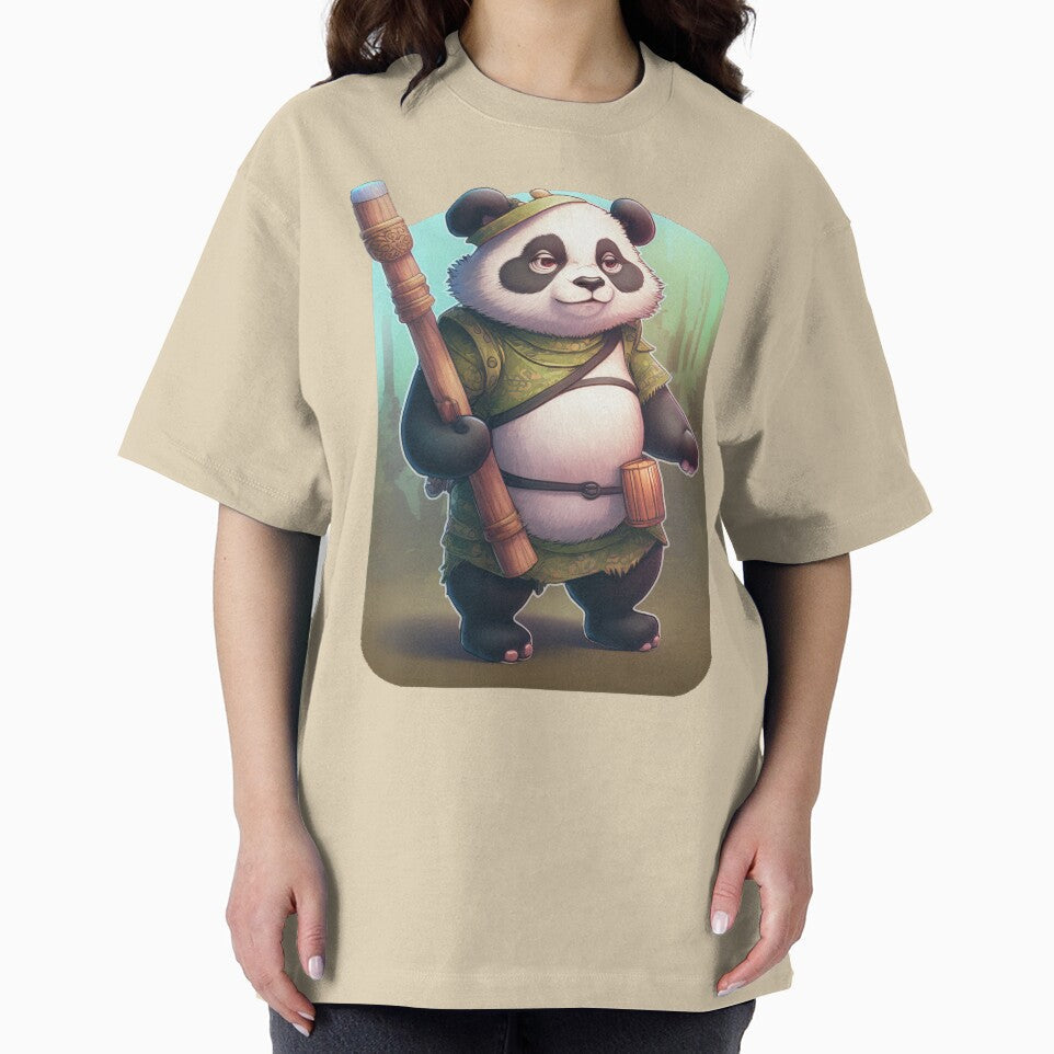 Traveling Panda with a Bamboo Stick by MorningPanda