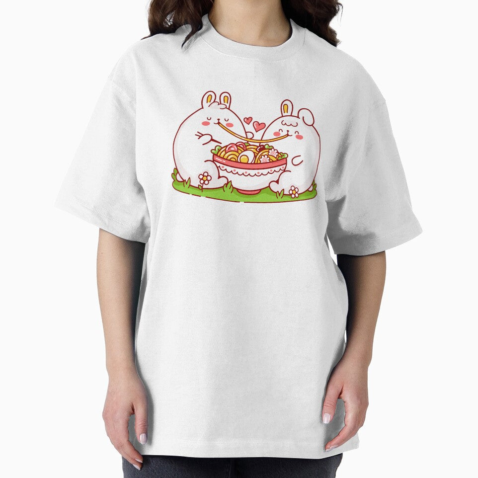 Cute Rabbits Eating Spaghetti by kalud-zoldyck
