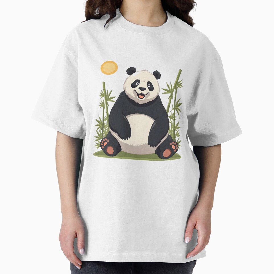 Happy Panda Vibes – Kawaii Bamboo Bear Illustration by Kavya Art