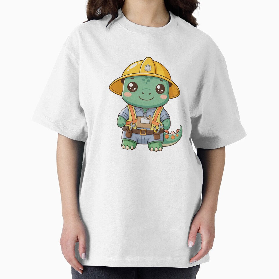 Dino Construction Worker – Funny Dinosaur with a Construction Helmet by FehlingMedia