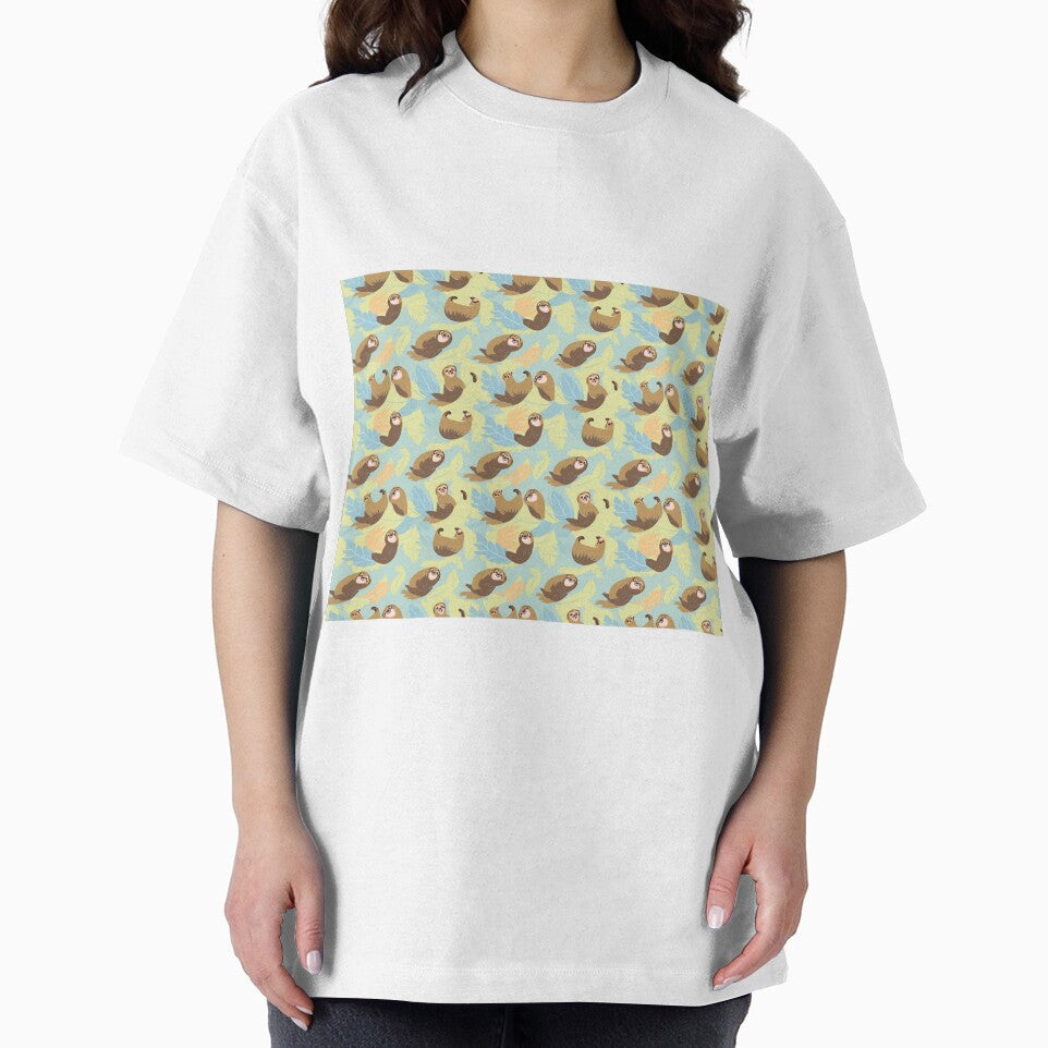 Adorable Sloth Pattern - Playful Animal Design by Retro-ArtDeco