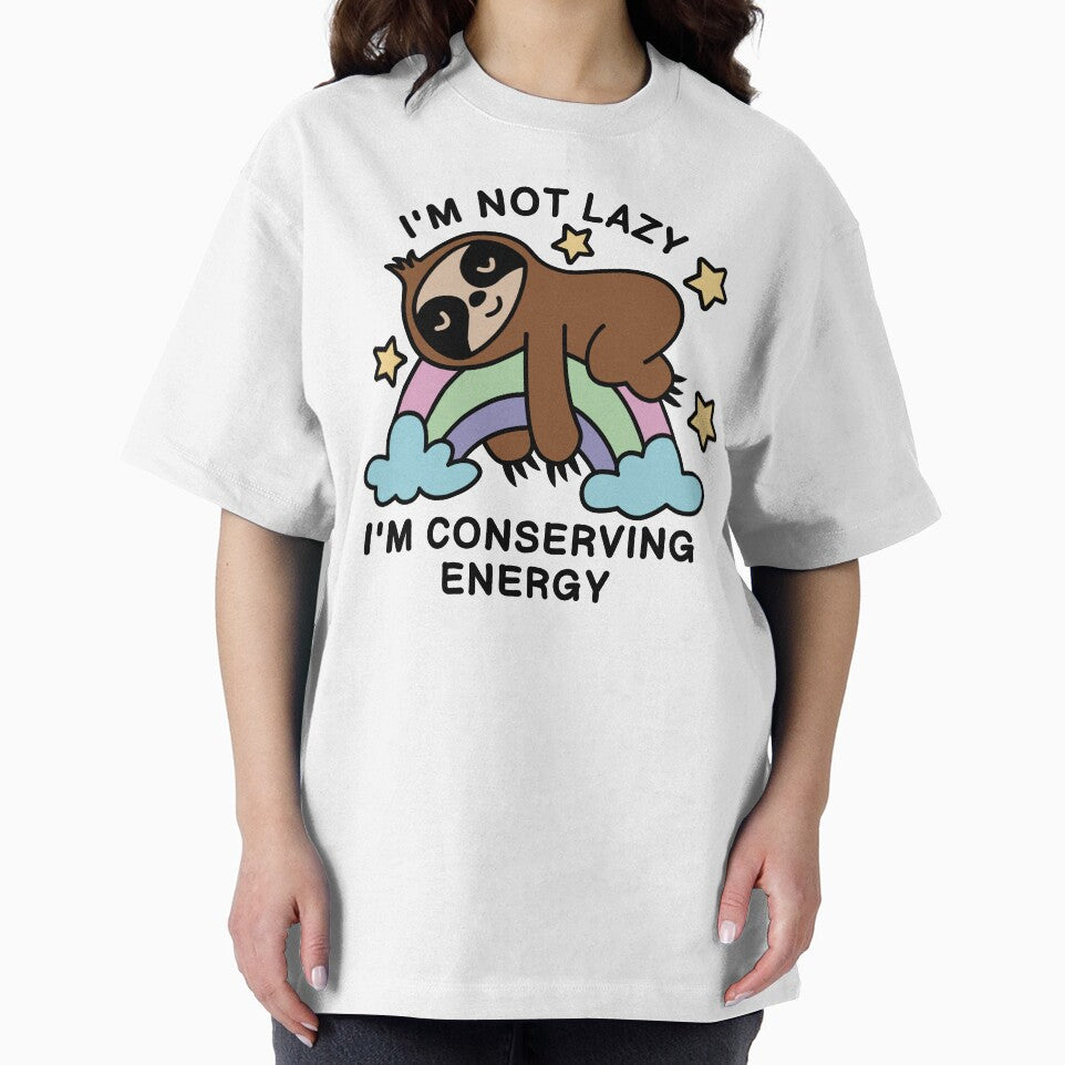 I'm not lazy sloth, I'm conserving energy by c-vector-studio