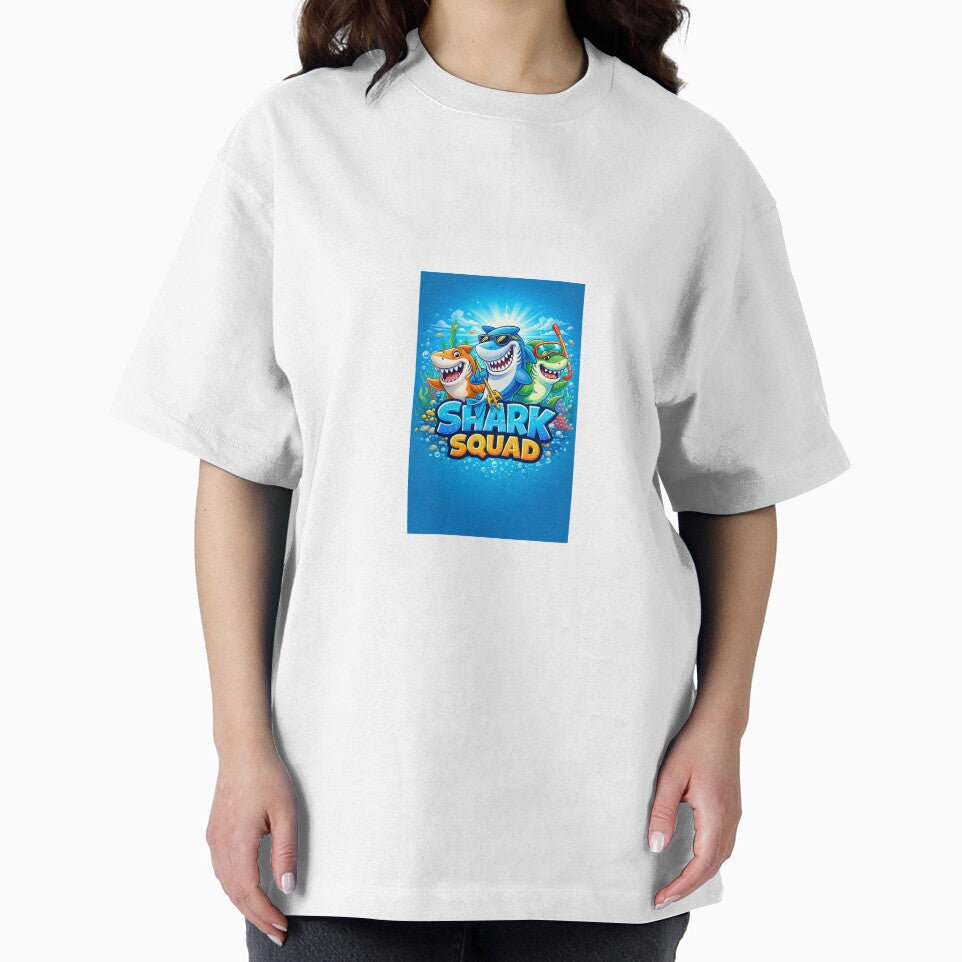 Shark Squad – Cute Cartoon Sharks Kids Design by GorgosStore