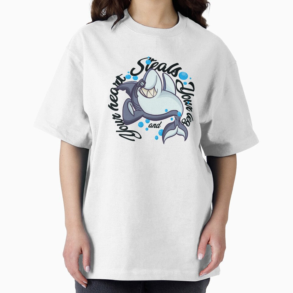 Shark week, steals your legs and your heart funny zombie shark by lucky-fern