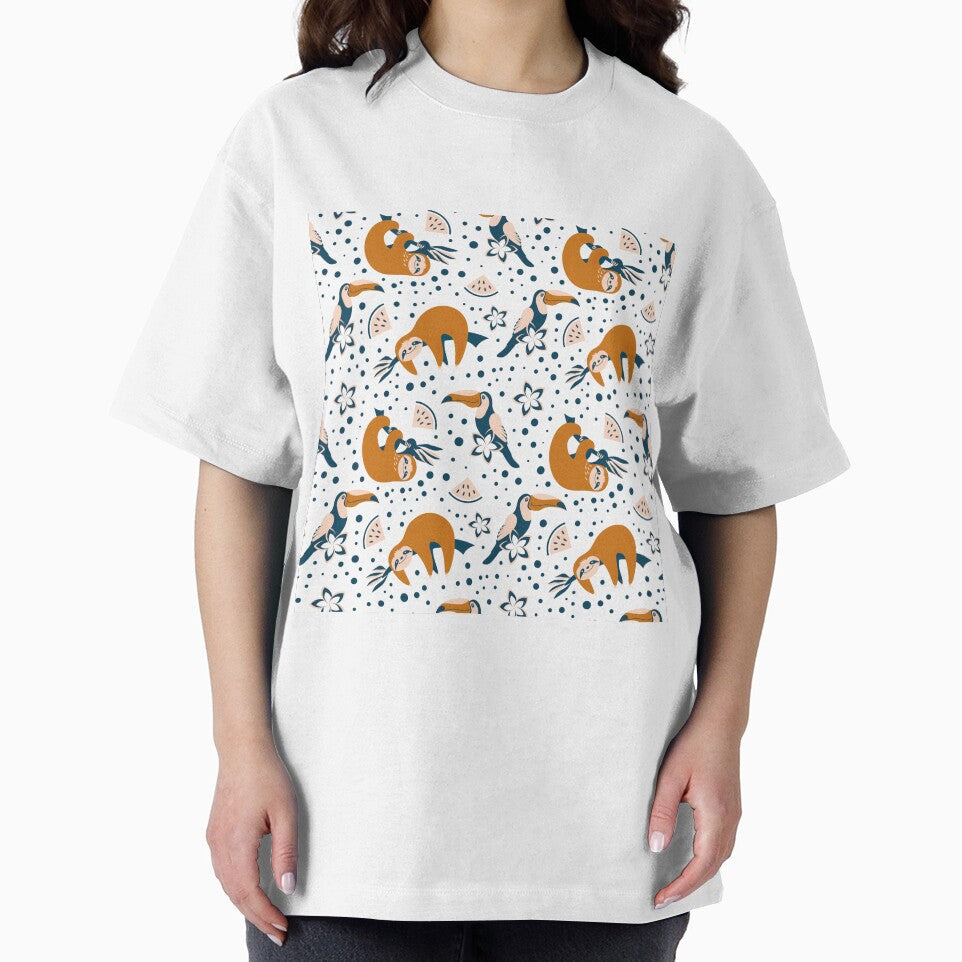 Sloth Toucan And Watermelon by HauckClothing