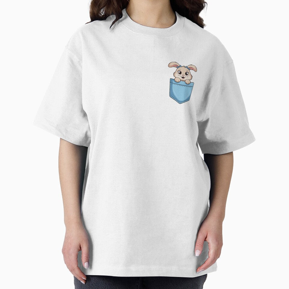 Cute Rabbit in Pocket by NicolasGlowArt