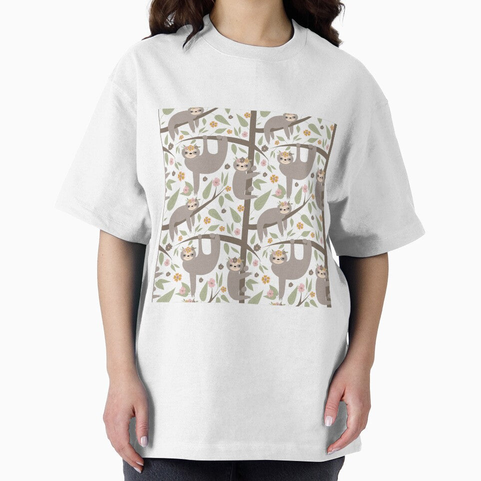 Cute Floral Sloths by VickyCloset