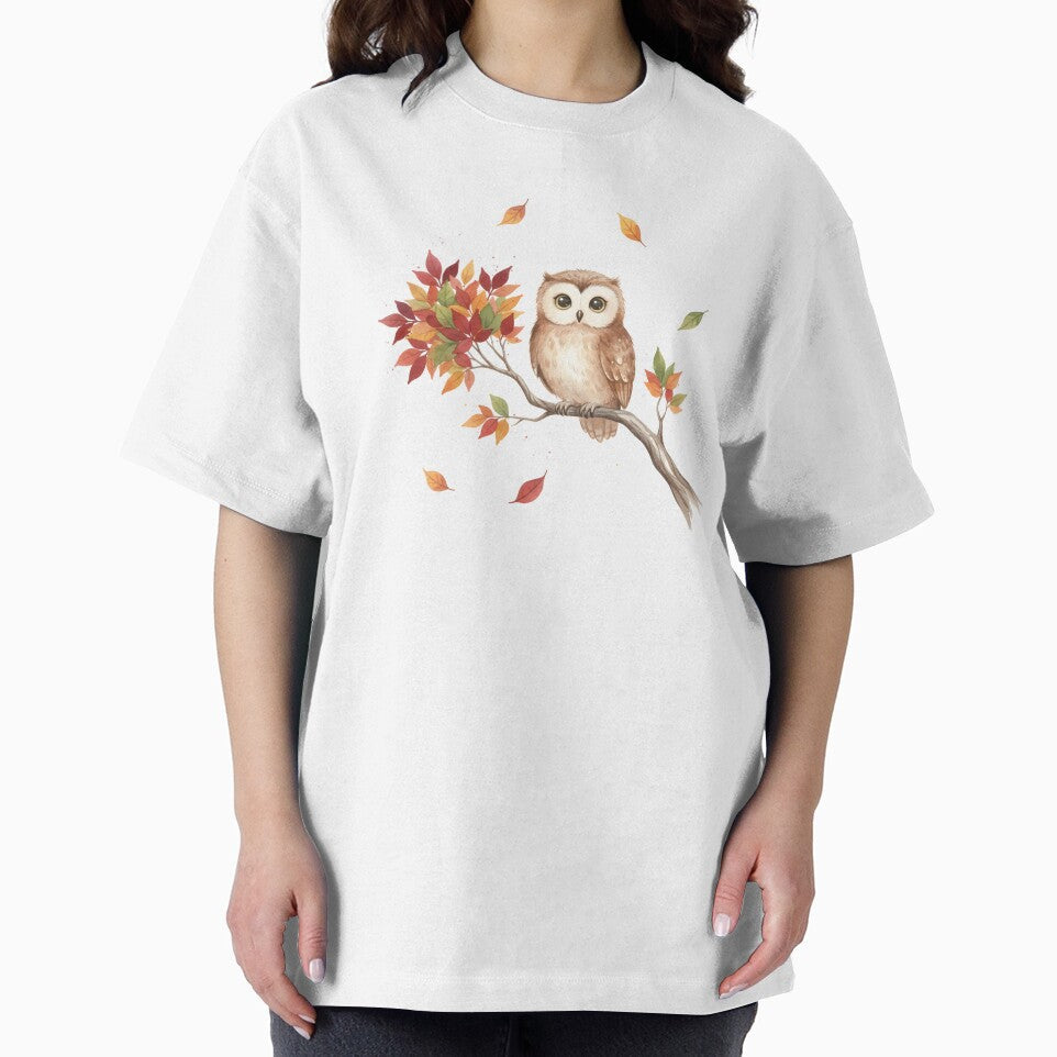 Cute Autumn Owl on Branch by naragon4289