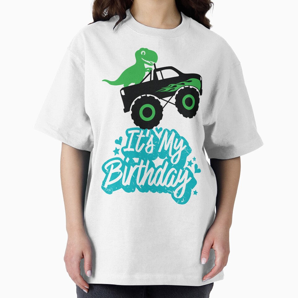 T-Rex Truck Party Dinosaur Birthday Dinosaur Squad It's My Birthday Kids Youth Boys Girls Cute Dinosaur Kawaii Men Women by shoptshirtswag